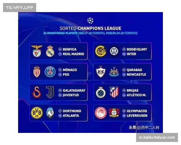 欧冠淘汰赛附加赛抽签对阵确定 穆里尼奥本菲卡或将再战皇马